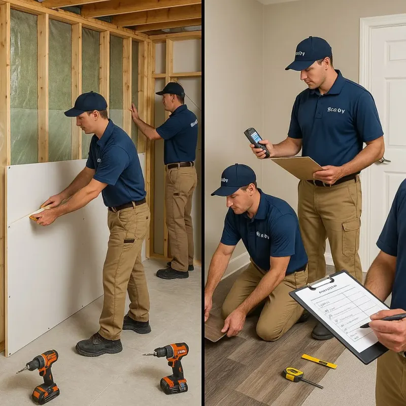 Repairs and Reconstruction process in Holcomb, KS